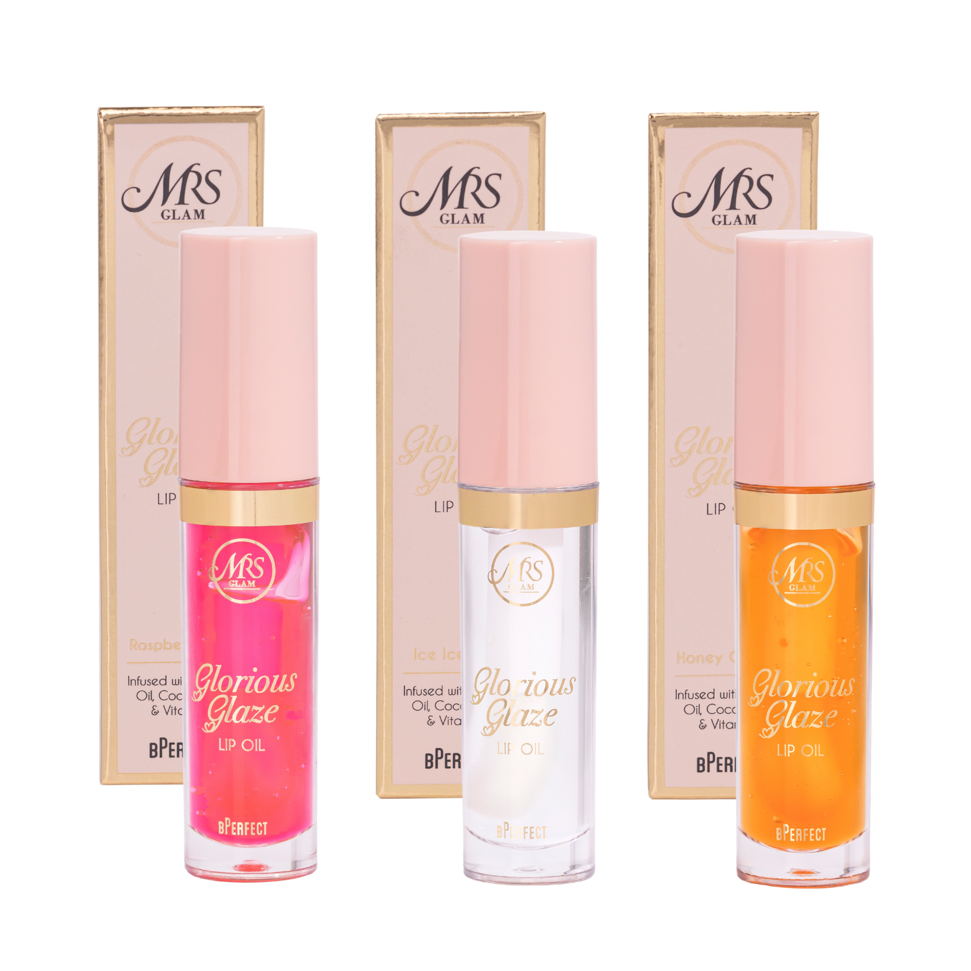 Mrs Glam - Glorious Glaze Lip Oil Trio